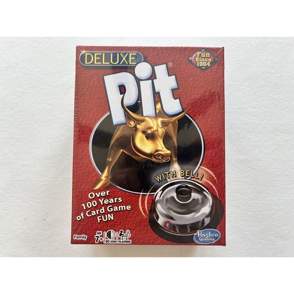 NEW Card Game Deluxe Pit With Bell, Stock Market Game‎ By Parker Brothers